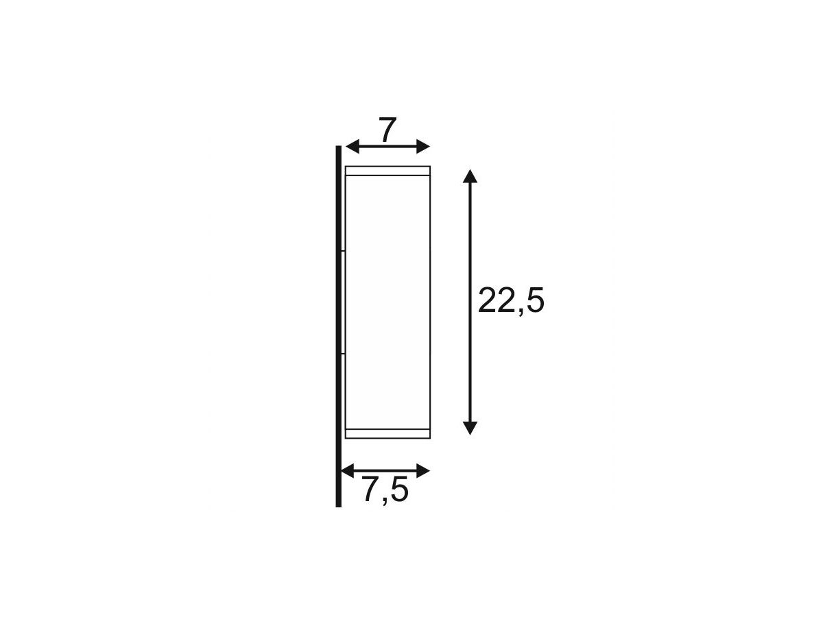 Wandleuchte SLV THEO UP/DOWN OUT, 2×GU10 35W IP44 weiss