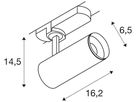 LED-Spot SLV 3~ NUMINOS S DALI 11W 985lm 2700K 36° Ø65×162mm weiss