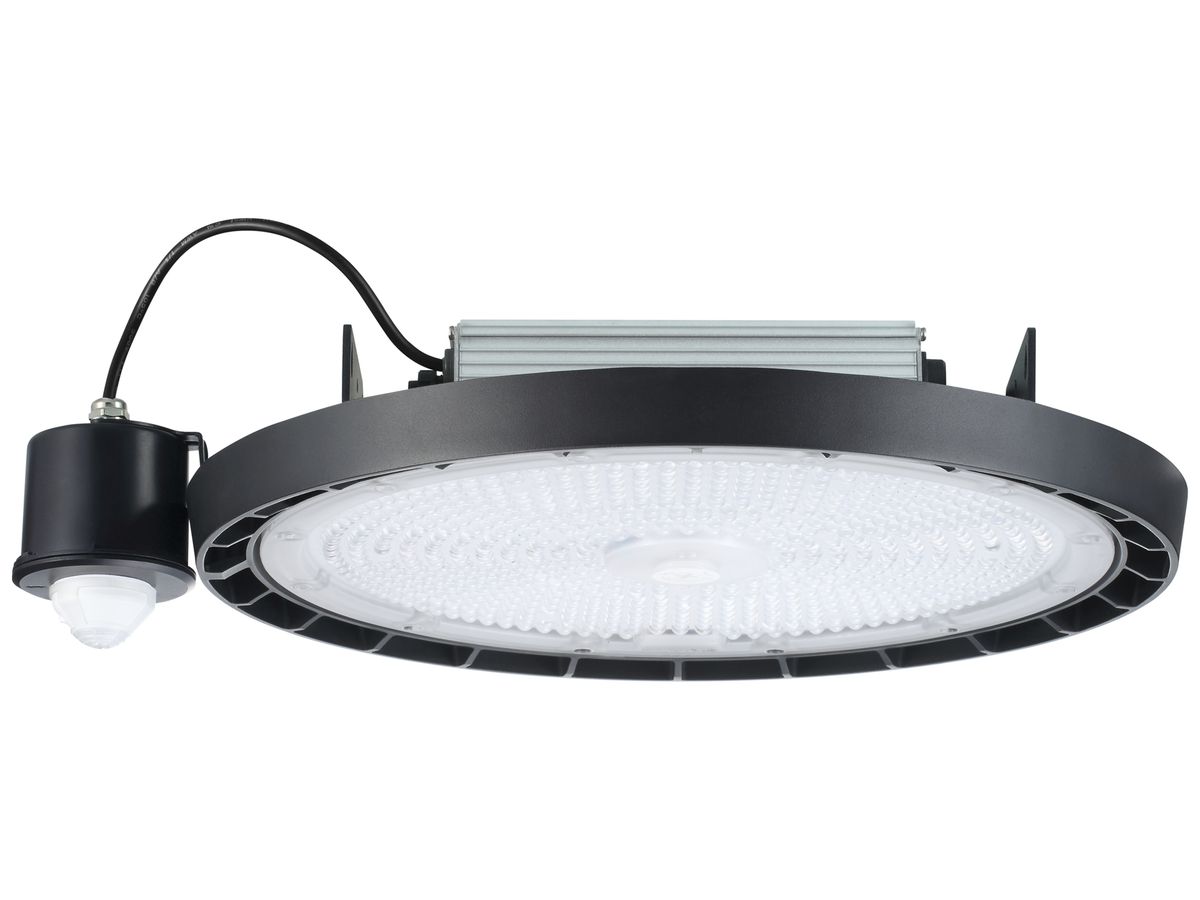 LED-Hallenstrahler Sylvania Granit 165W 26400lm 840 IP54 55° DIM PIR Ø370