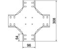 Kreuzstück BET RK 35×100mm Stahl bandverzinkt