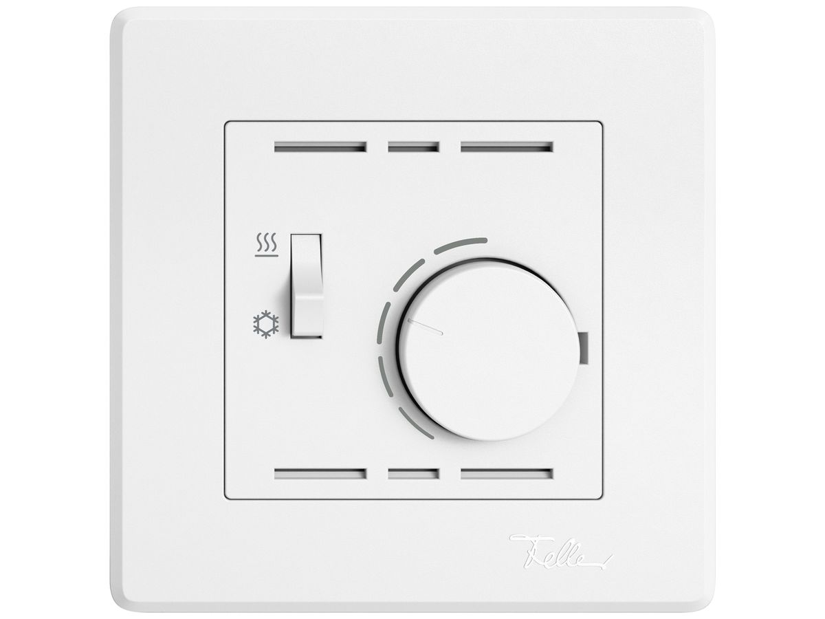 UP-Raumthermostat EDIZIO.liv SNAPFIX® m.Schalter Heizen/Kühlen 230VAC 50Hz ws