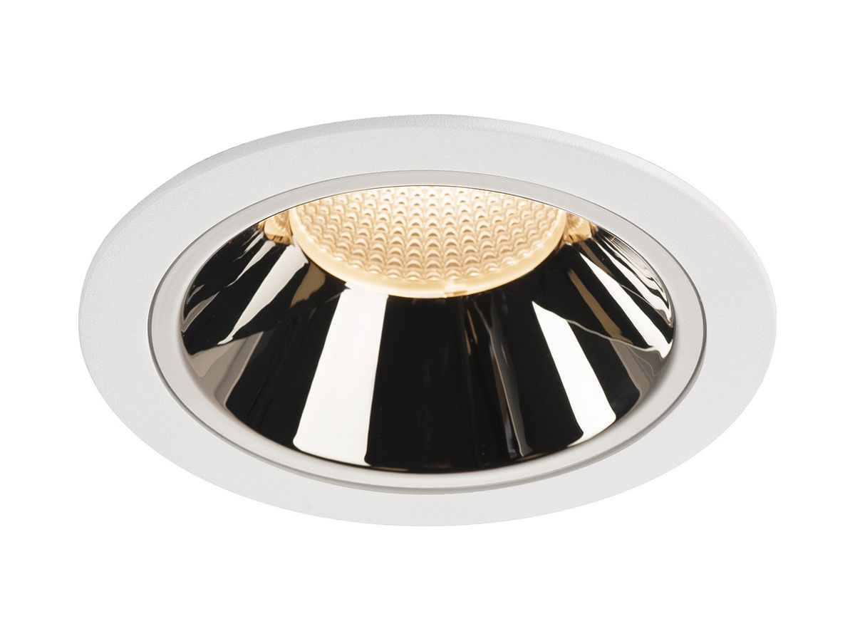 LED-Downlight SLV NUMINOS XL 37.4W 3400lm 2700K 55° DIM Ø160×108mm ws/Cr