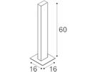 LED-Standleuchte SLV H-POL, 15W 700lm 3000K IP55 anthrazit