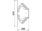 Bogen BET RB W verstellbar 60×300mm Stahl bandverzinkt