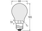 LED-Lampe LEDVANCE CLASSIC A E27 8.2W 1521lm 2700K DIM Ø60×105mm Typ A mattiert