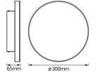 LED-Deckenleuchte LDV PLANON FRAMELESS RD 19W 1600lm Ø300mm 3000K weiss