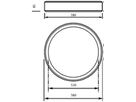 LED-Deckenleuchte Philips Essential 34.5W 4416lm 930 DALI Ø580×85mm weiss