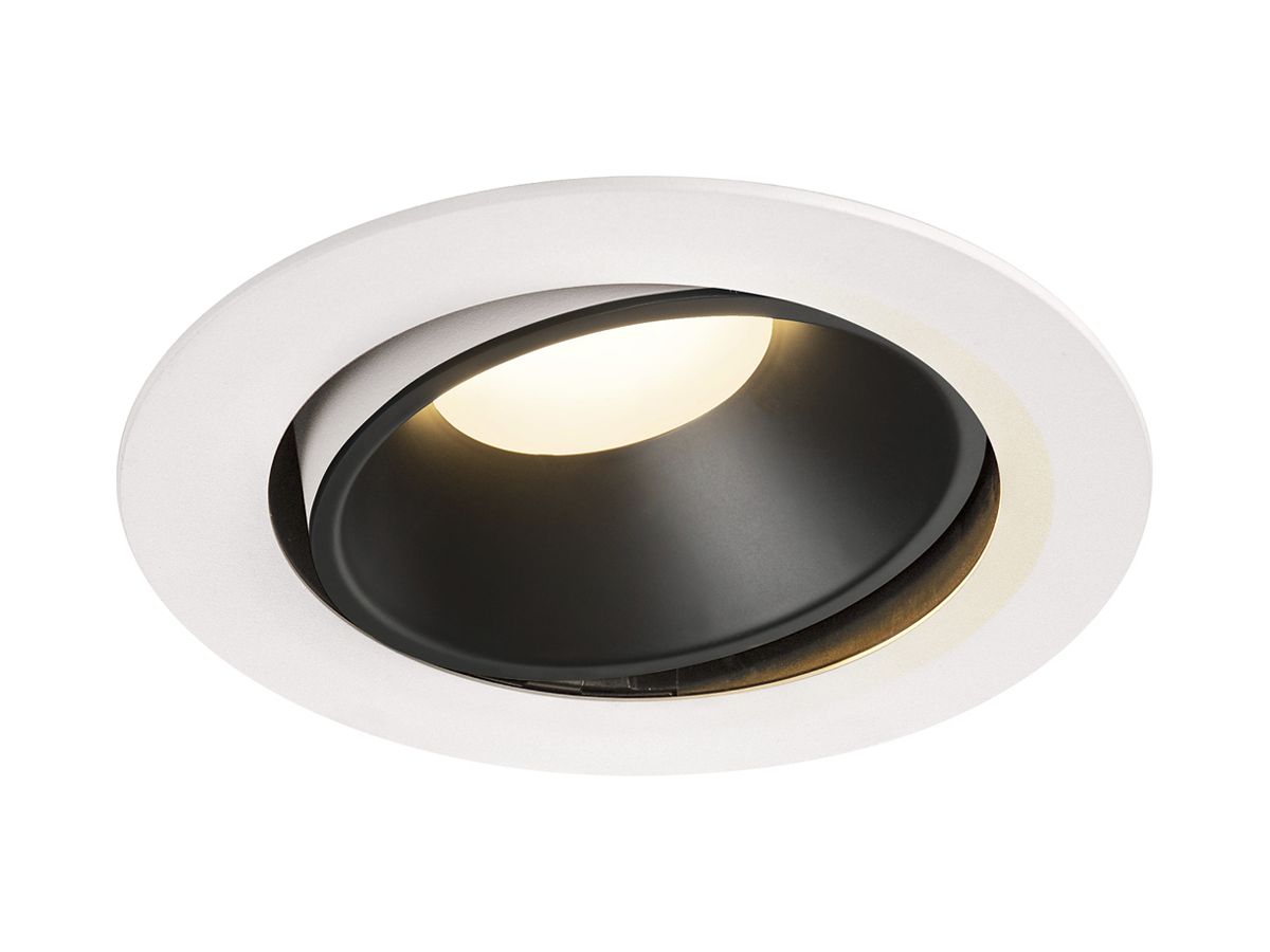 LED-Downlight SLV NUMINOS MOVE XL 37.4W 3300lm 3000K 20° DIM Ø190×118mm ws/sz