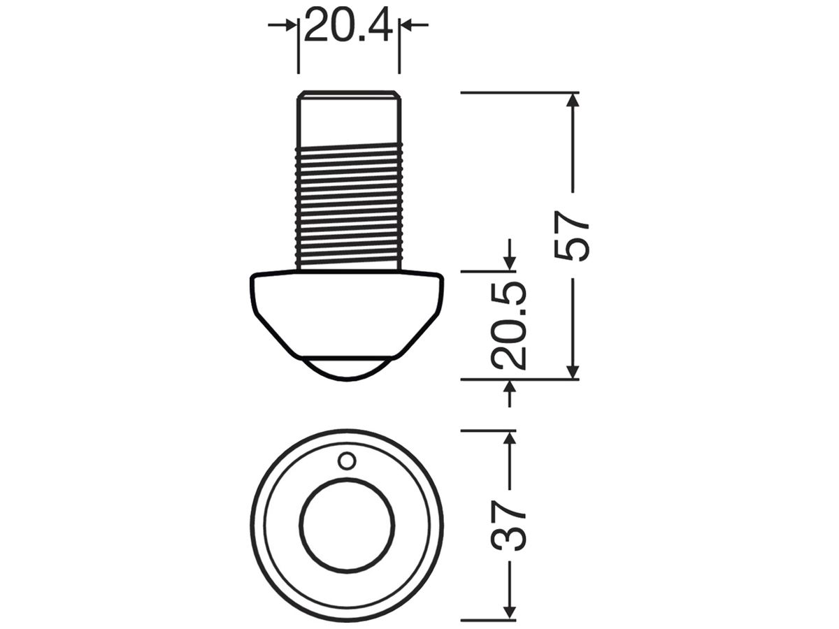 Multisensor LEDVANCE DALI-2 IP65 Licht/Bewegung (IR) Ø37×57mm