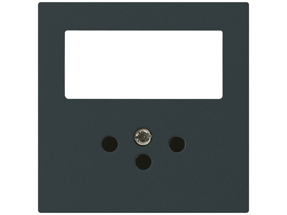 Frontplatte kallysto 60×60mm schwarz für Kleinkombi Schalter+T12