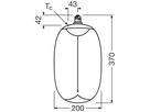 LED-Lampe Osram Vintage 1906 E27 12W 300lm 818 DIM Ø200×370mm Rauch