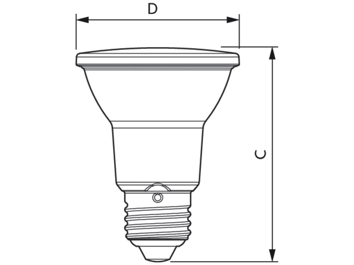 LED-Lampe Philips MASTER VALUE E27 6W 500lm 2700K DIM PAR20 40°