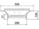 T-Abgang BET RAA 85×300mm Stahl bandverzinkt