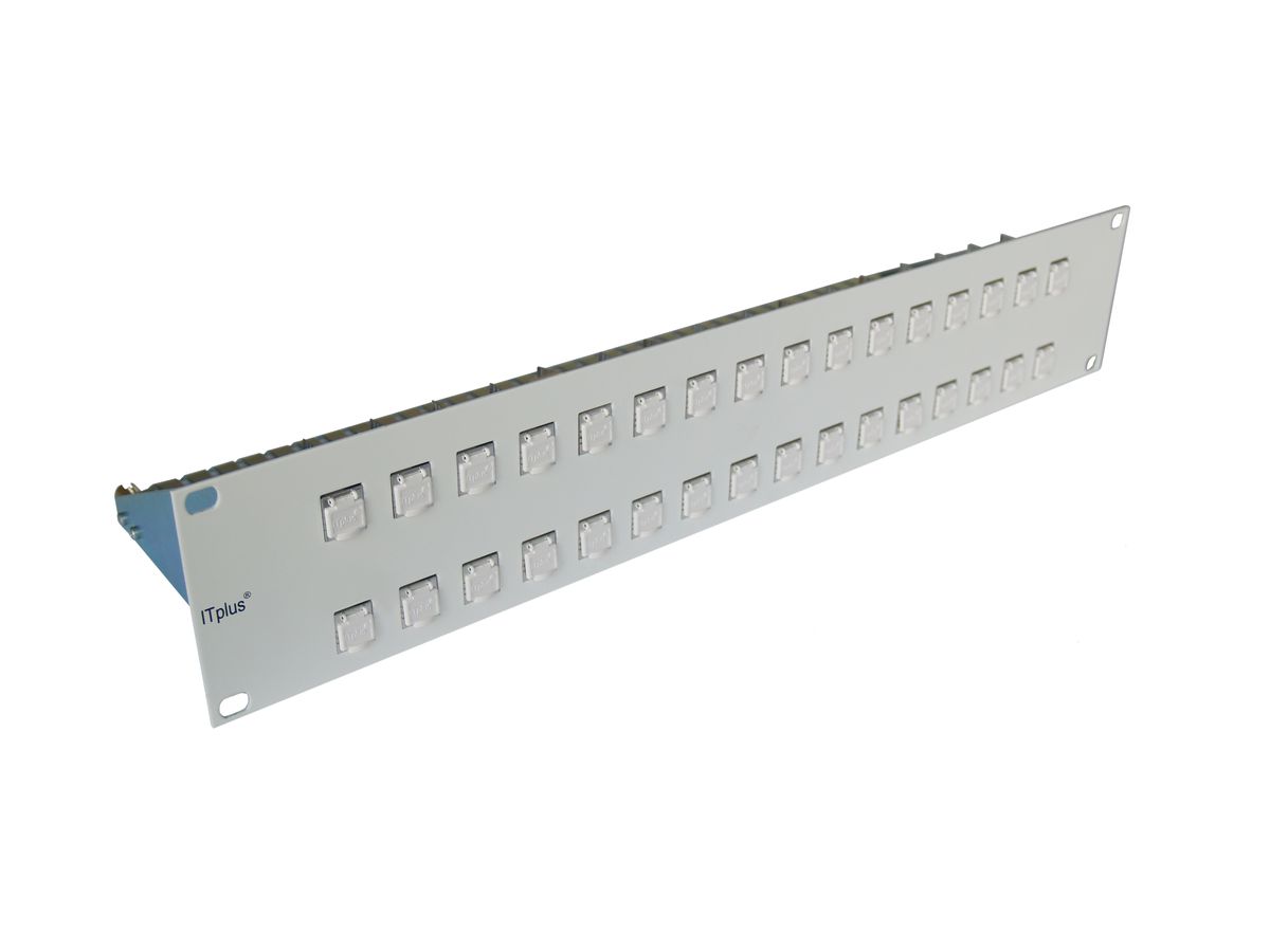 Panel Kat.6 2HE 32F.32RJ45/u weiss