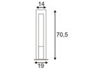 Stehleuchte SLV ARROCK ARC, GU10 35W IP44 salt&pepper