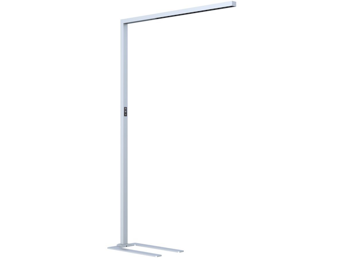 LED-Stehleuchte DOTLUX STYLEbutler 80W 10200lm 4000K silber