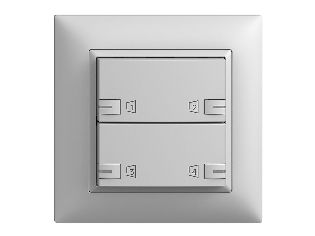 UP-Montageset EDIZIOdue zeptrionAIR, WLAN, RGB-LED, 2×Taste, 2×Bedienung hgu