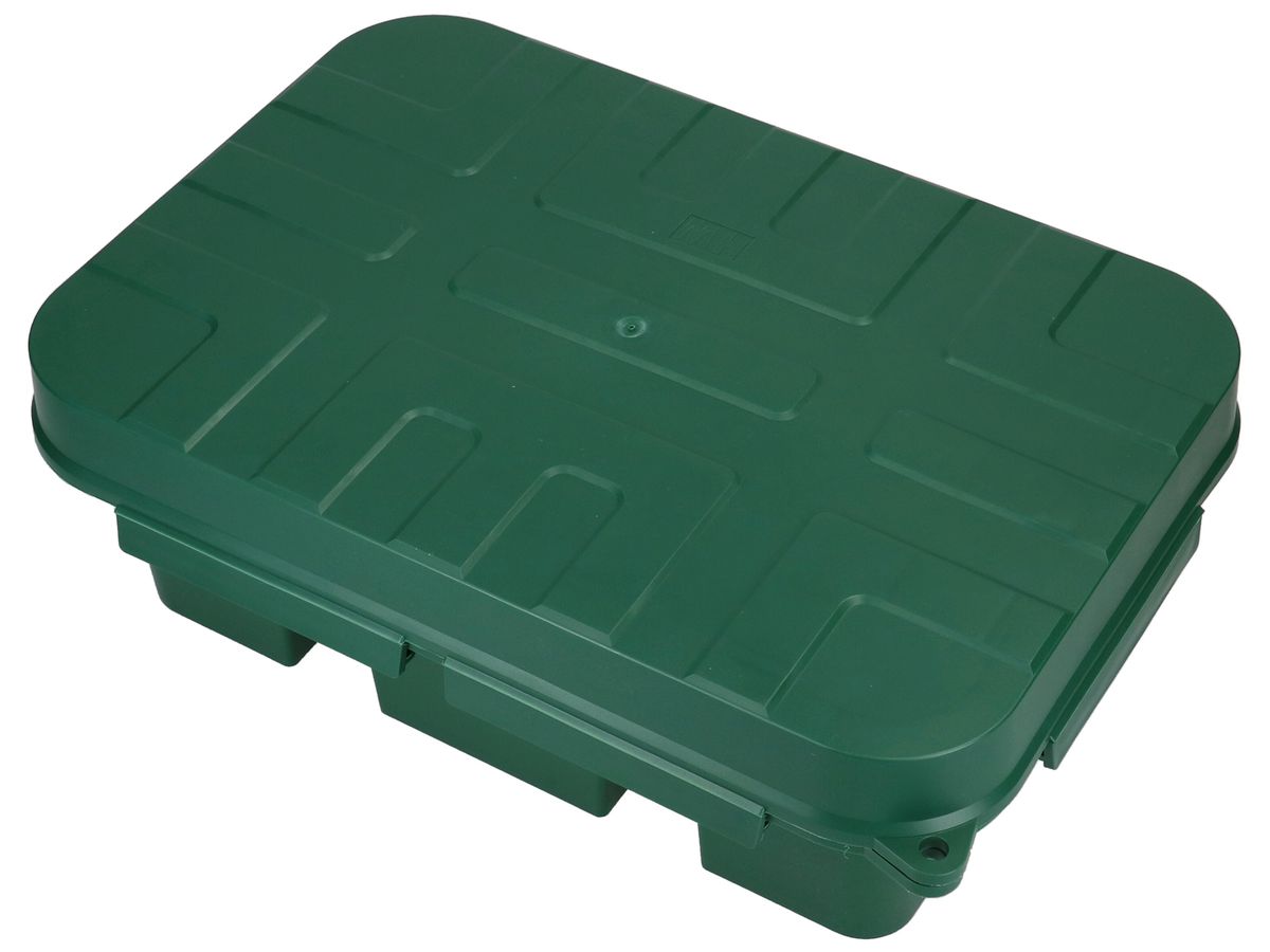 Schutzschachtel MH SAFETY-BOX L 386×265×130mm 6×Ø6…10mm IP55 grün