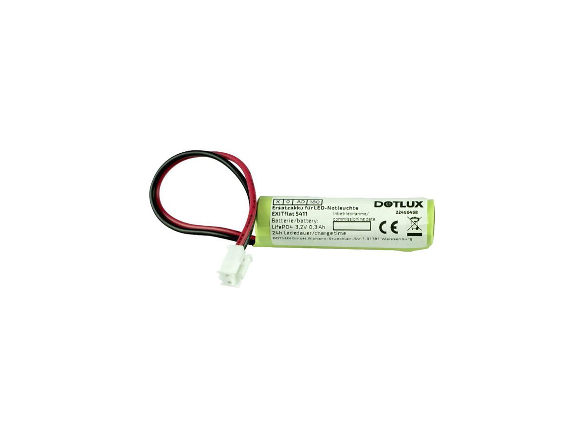 Akku DOTLUX EXITflat 3.2V 1500mAh 50g 70×20×15mm