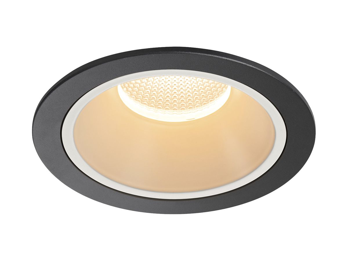 LED-Downlight SLV NUMINOS XL 37.4W 3500lm 2700K 40° DIM Ø160×108mm sz/ws