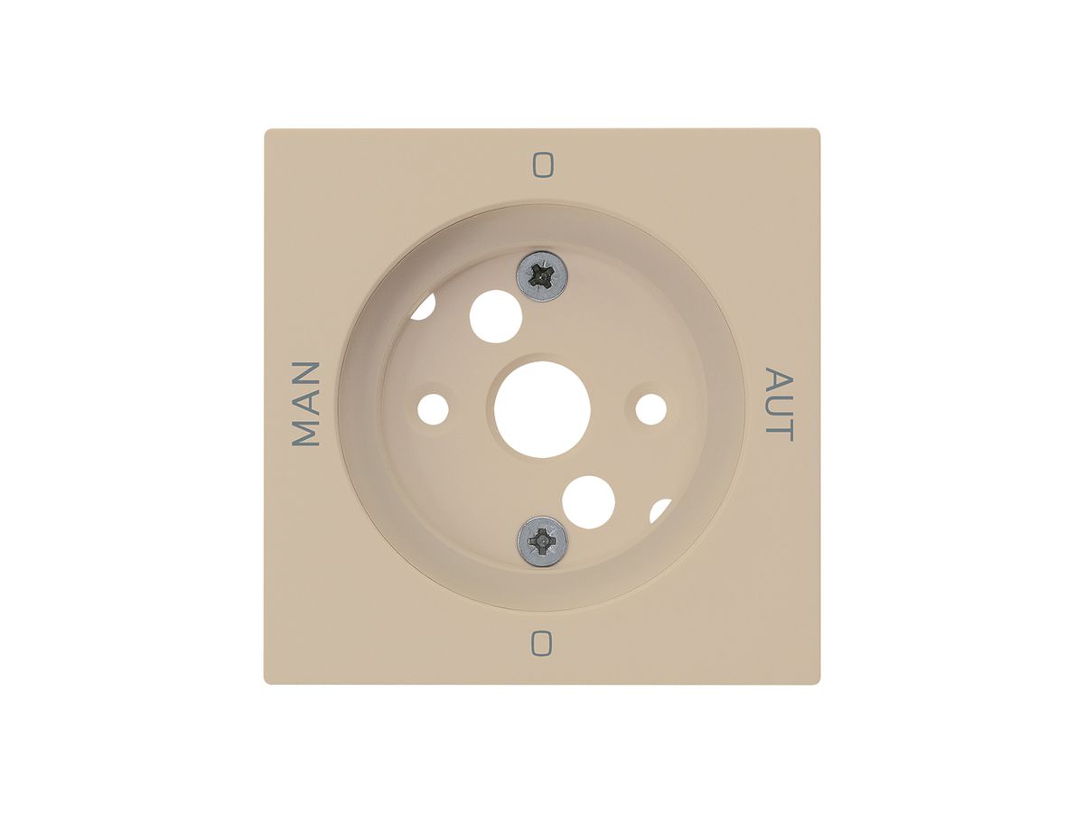 Frontplatte kallysto 0-Man-0-Aut. 60×60mm für Drehschalter S2 beige