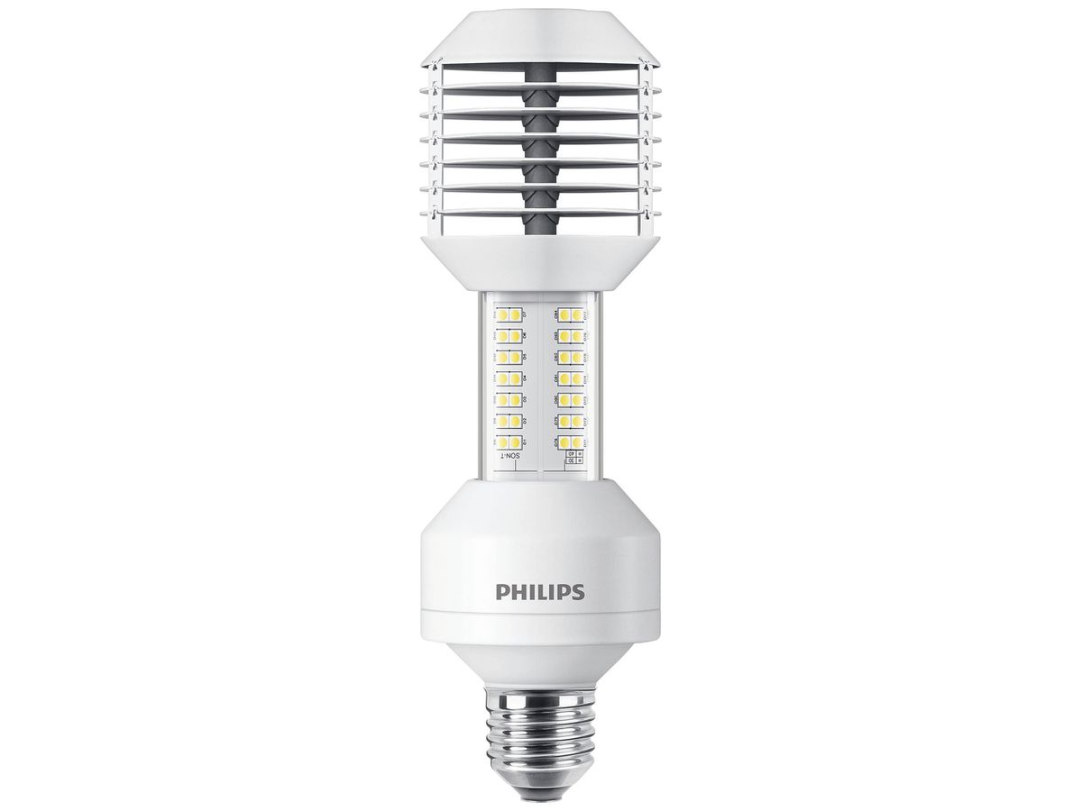 LED-Lampe Philips MAS LED SON-T E27 48…58V 23W 3600lm 2700K Ø61×200mm klar