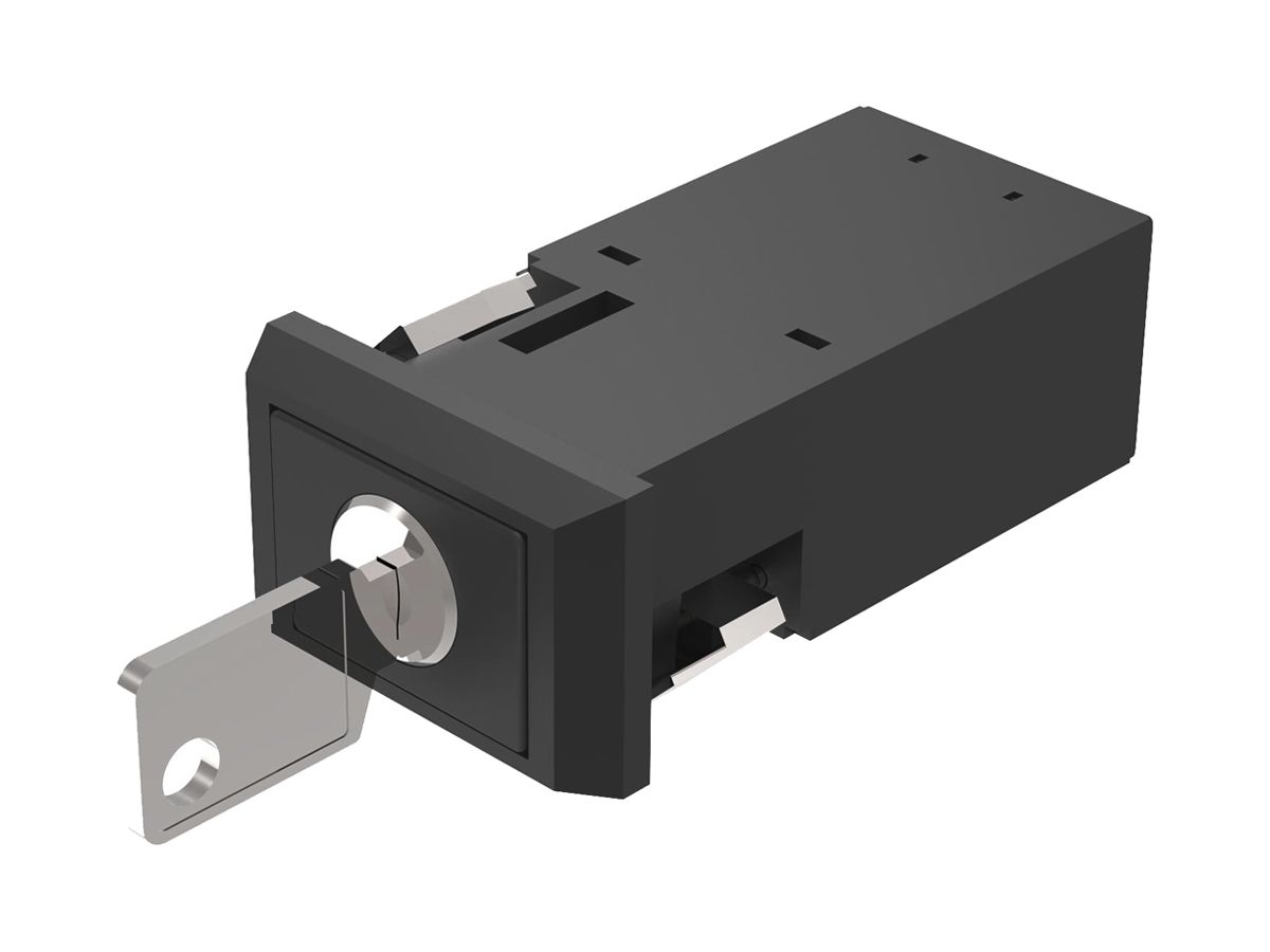 Schlüsselschalter EAO 22 1NO 1NC Schraubanschluss Ruhe (a)-Rast 22×30mm