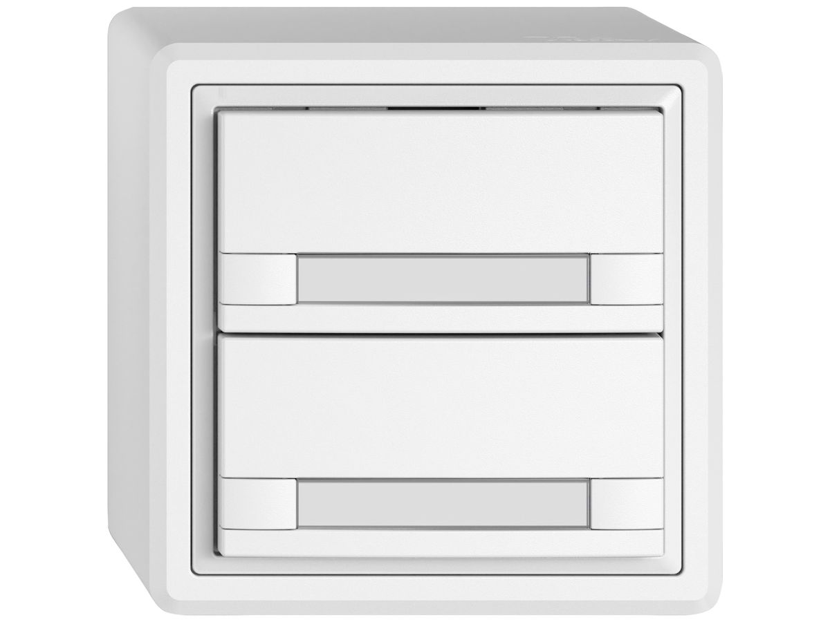 AP-KNX-Taster RGB EDIZIO.liv SNAPFIX® Temperaturfüh.o.LED Pap.2×T 2-Tbed.ws