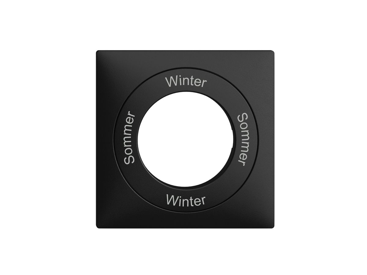 Frontset Sommer-Winter-Sommer-Winter EDIZIOdue 60×60mm schwarz