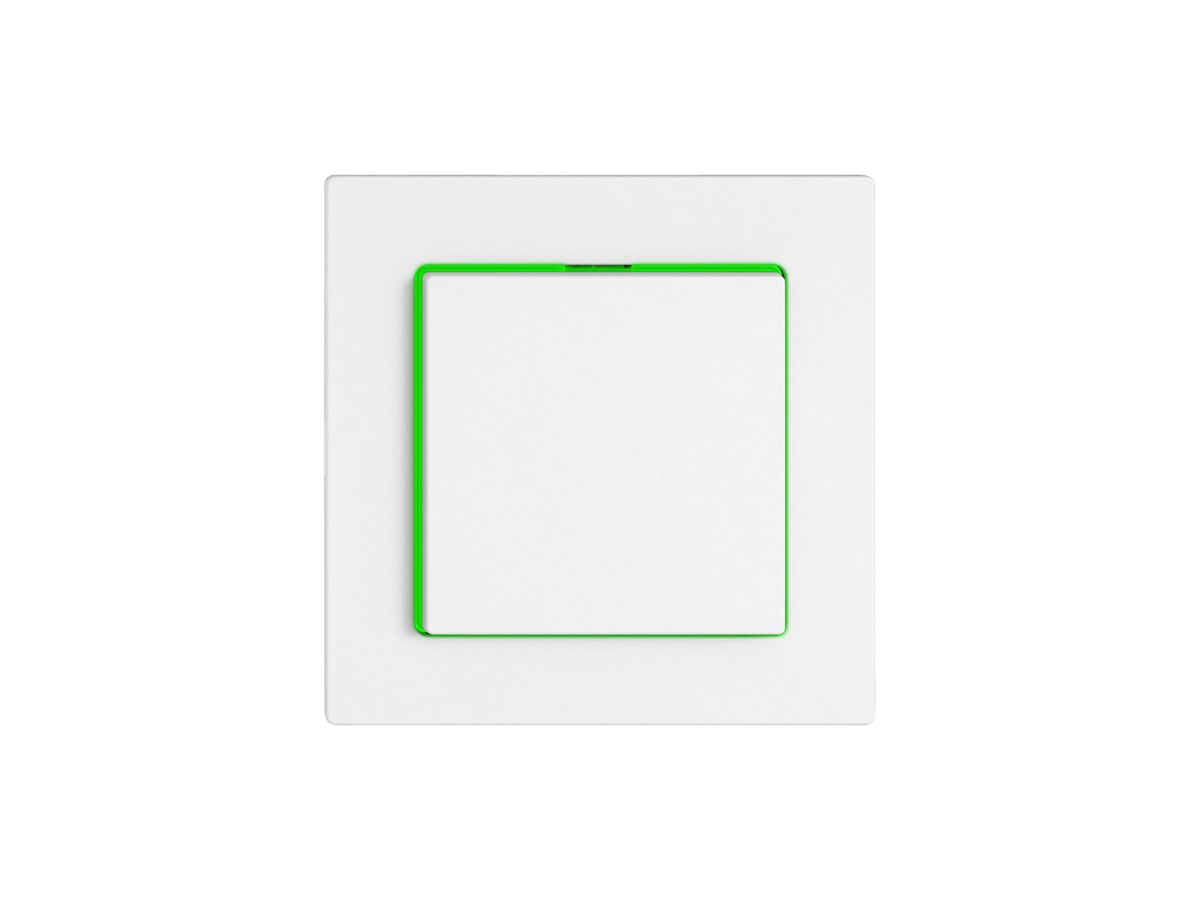 Leuchtdruckschalter EDIZIO.liv SNAPFIX® 3/1L Seitenlinse LS grün ws