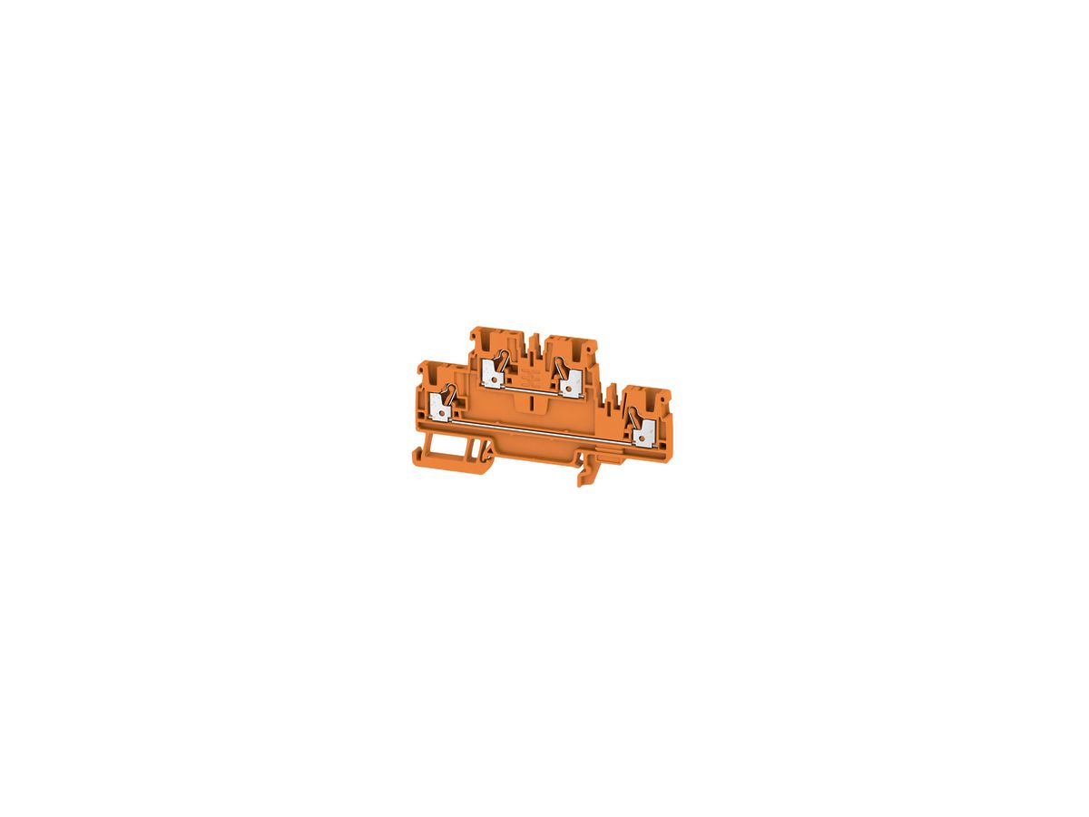 Mehrstock-Reihenklemme Weidmüller A2C PUSH IN 2.5mm² 2 Etagen orange