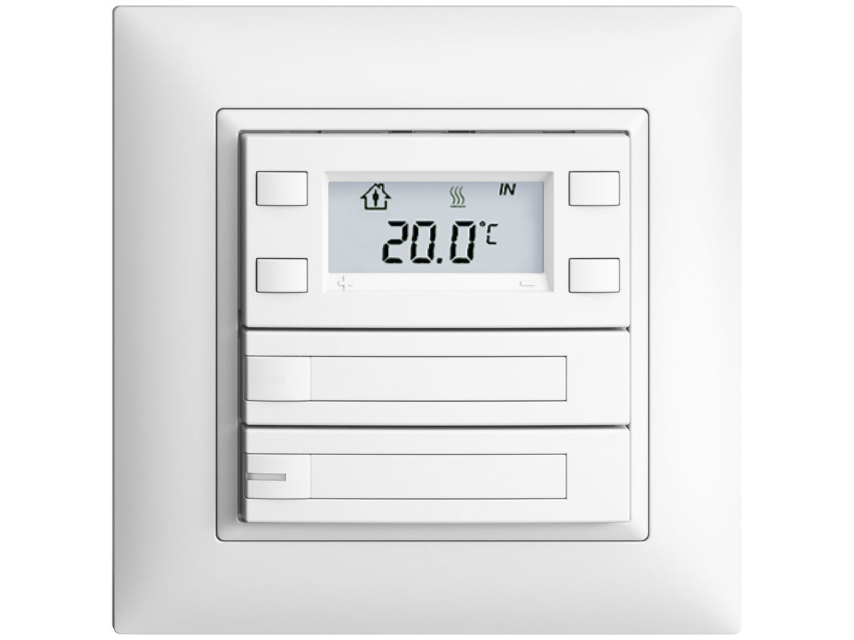 UP-RTH-Taster KNX 2-fach EDIZIOdue FMI weiss, mit Papier+LED RGB