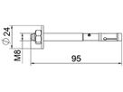 Bolzenanker BET BZ3 M8×95mm (0…40mm) Stahl