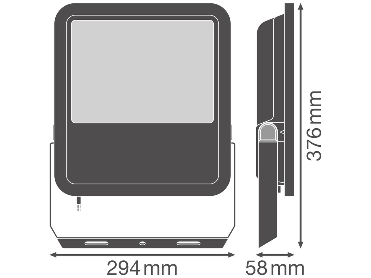 LED-Strahler LEDVANCE FLOODLIGHT200 133W 18600lm 830 IP66 100° 294×58 sz