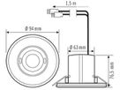 UP-Bewegungsmelder ESYLUX MD-FLAT-E 360i/8 RW, Wieland GST-Stecker, weiss