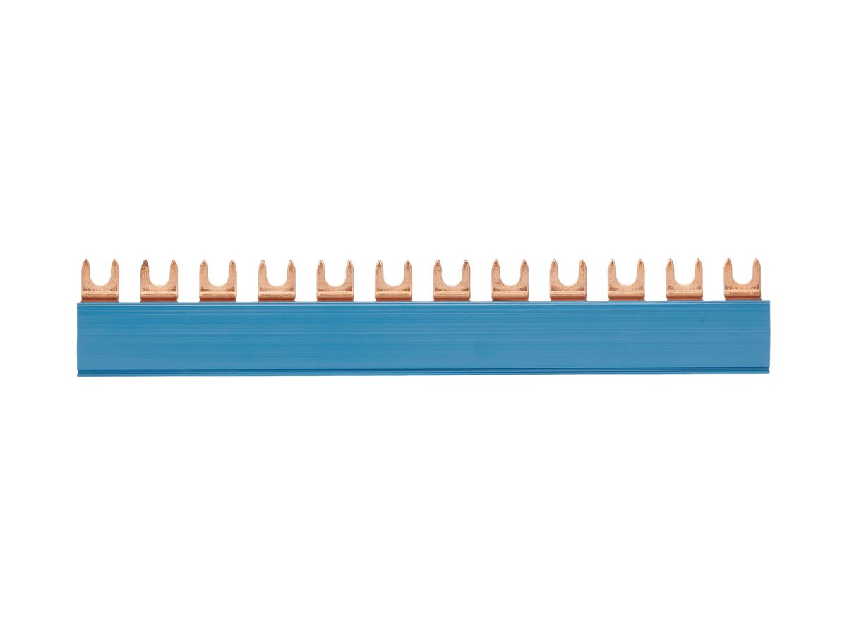 Gabel-Phasenschiene Demelectric 1N 16mm² TE 27mm blau