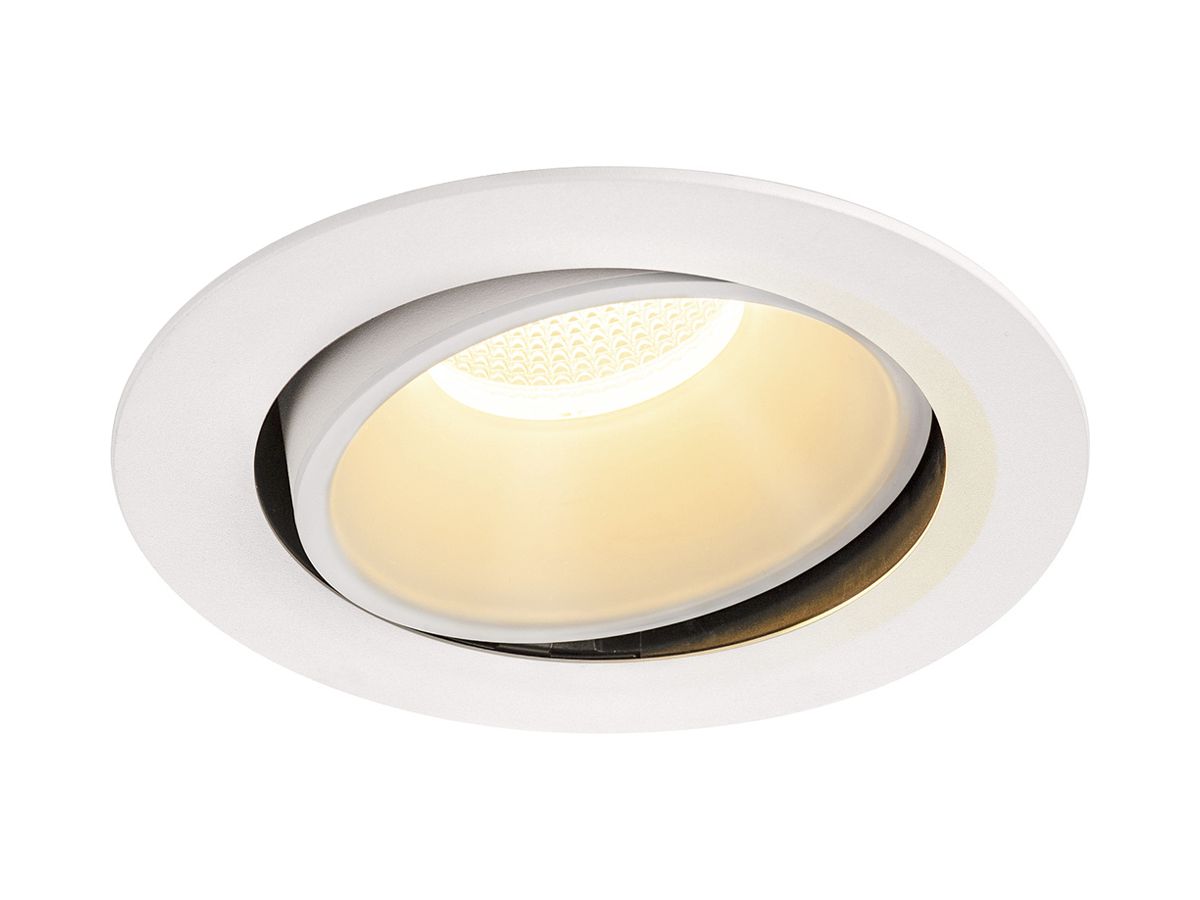 LED-Downlight SLV NUMINOS MOVE XL 37.4W 3550lm 3000K 40° DIM Ø190×118mm ws/ws