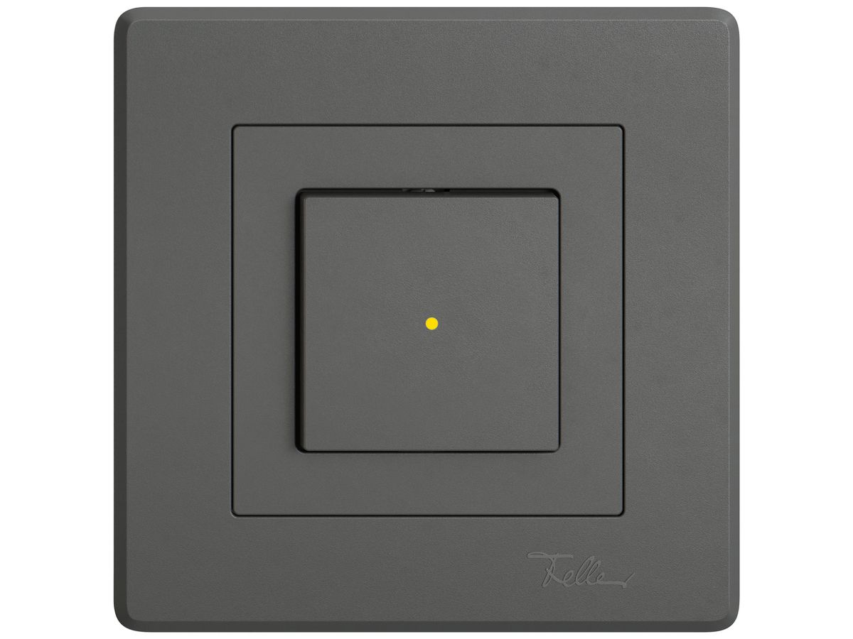 UP-Leuchtdruckschalter EDIZIO.liv SNAPFIX® 3/1L Frontlinse LS gelb dgu