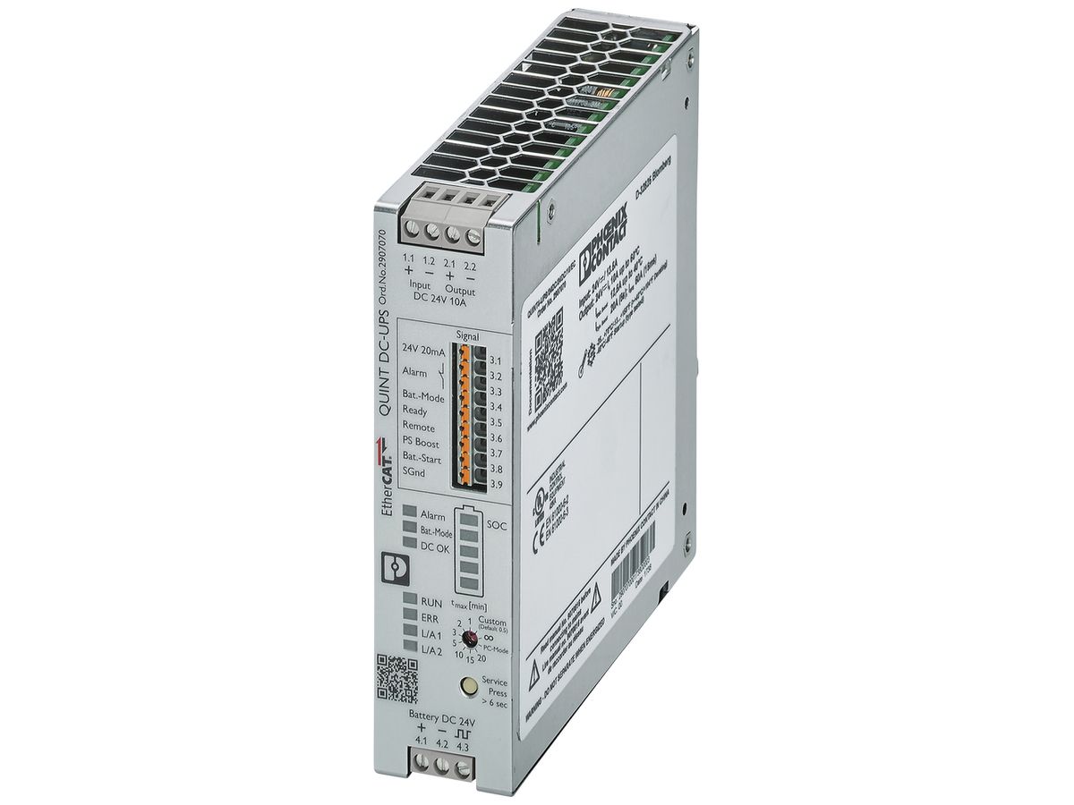 USV-Anlage PX QUINT4-UPS/24DC/24DC/10/EC EtherCAT IN 24VDC OUT 24VDC/10A