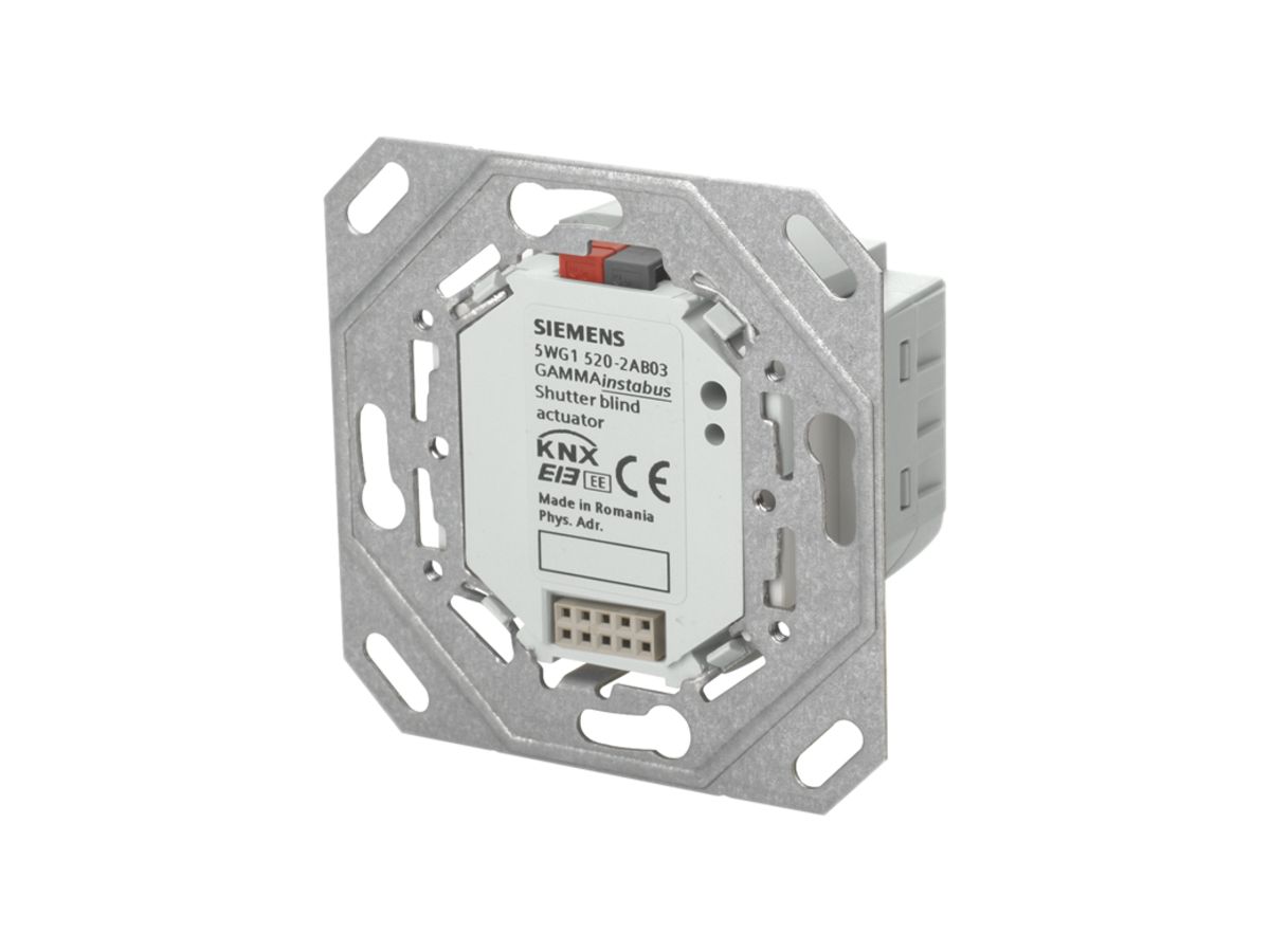 UP-KNX-Jalousieaktor Siemens 230 VAC 1×6A mit BTM