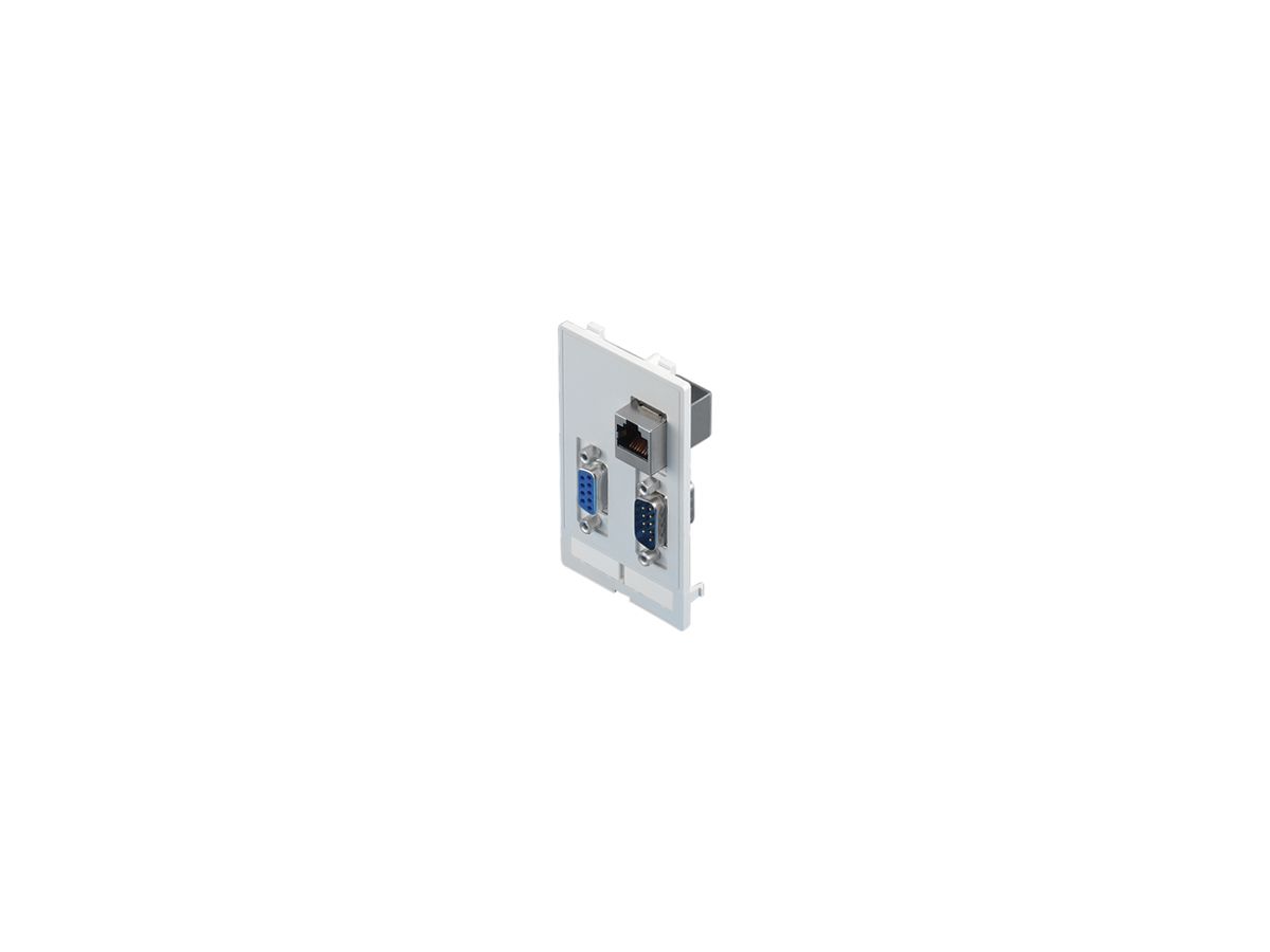 Schnittstelle Rittal SZ 2482.550 Einsatz 2×RJ45 (Kat.5e) 2×2×D-Sub (9P)