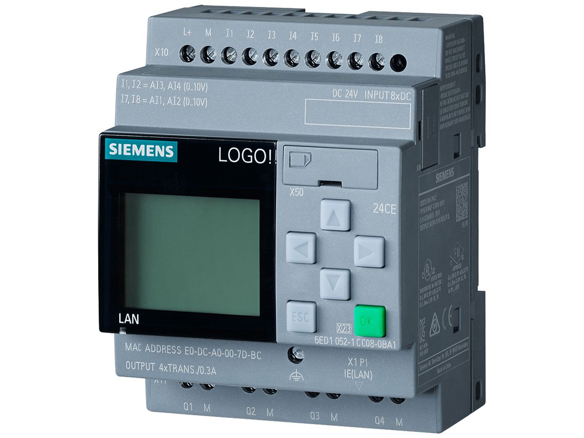 SPS-Logikmodul Siemens LOGO!8.3 24CE, 8DE (4AE)/4DA