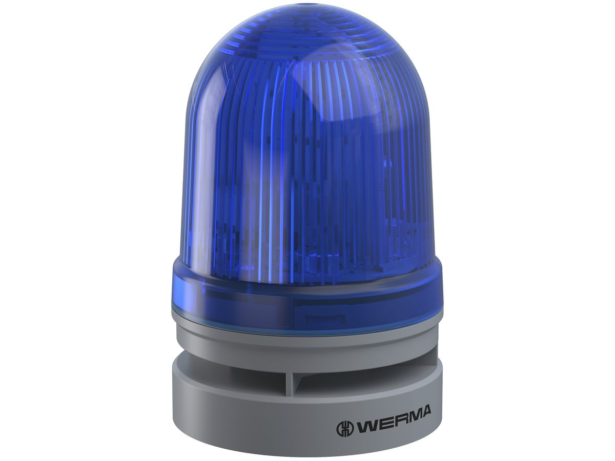 Blitzleuchte WERMA Midi TwinFLASH Combi, 115...230VAC, blau