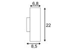 Wandleuchte SLV ENOLA_B UP/DOWN, 2×GU10 50W IP20 Messing