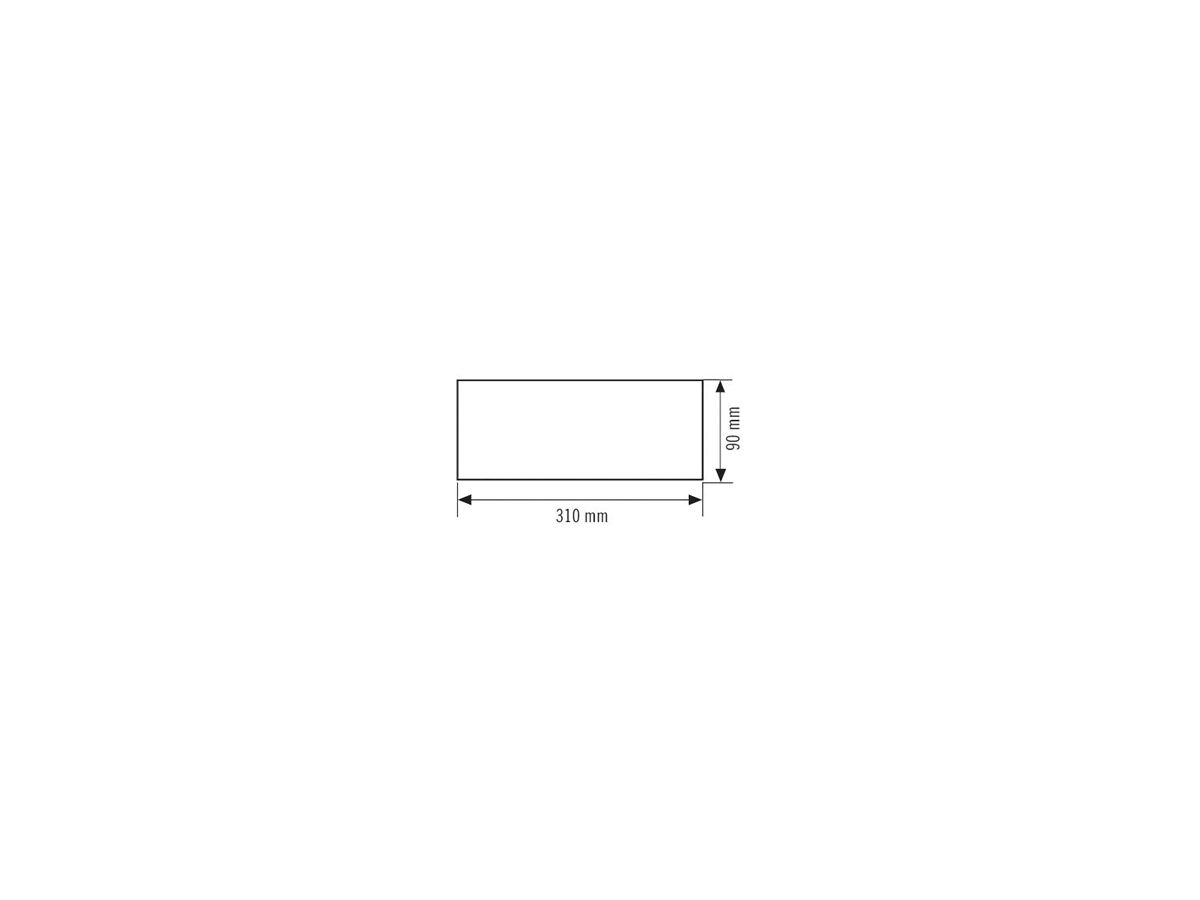 Piktogramm-Satz ESYLUX SLX 14m Pfeil OR/OL/UR/UL 310×90mm