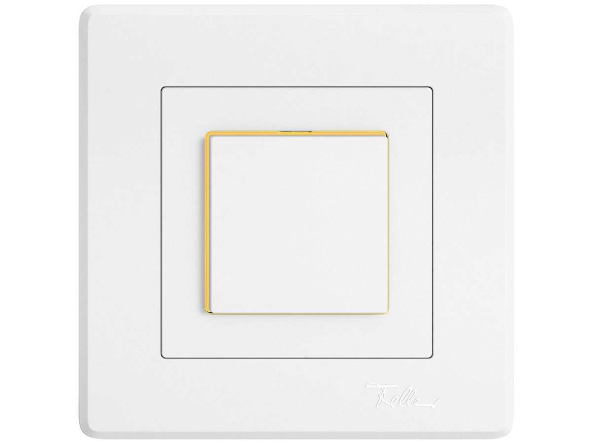 UP-Leuchtdruckschalter EDIZIO.liv SNAPFIX® 3/1L Seitenlinse LS gelb ws