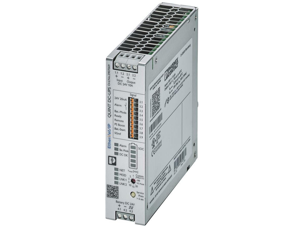 USV-Anlage PX QUINT4-UPS/24DC/24DC/10/EIP Modbus IN 24VDC OUT 24VDC/10A