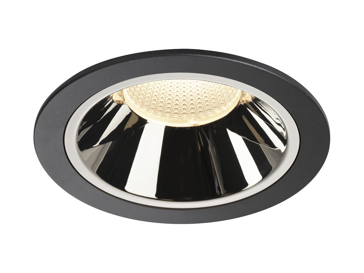 LED-Downlight SLV NUMINOS XL 37.4W 3500lm 3000K 40° DIM Ø160×108mm sz/Cr