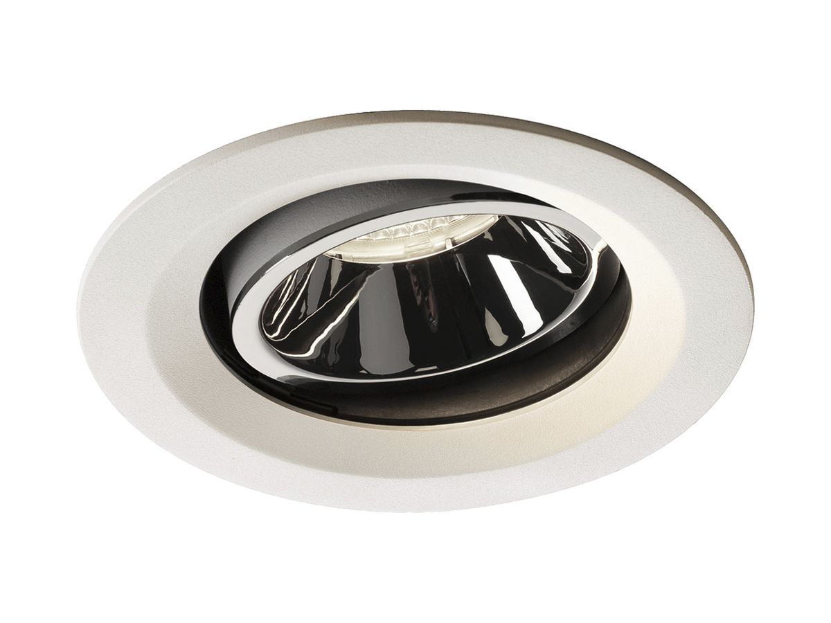 LED-Downlight SLV NUMINOS MOVE M 17.5W 1660lm 4000K 40° DIM Ø135×81mm ws/Cr