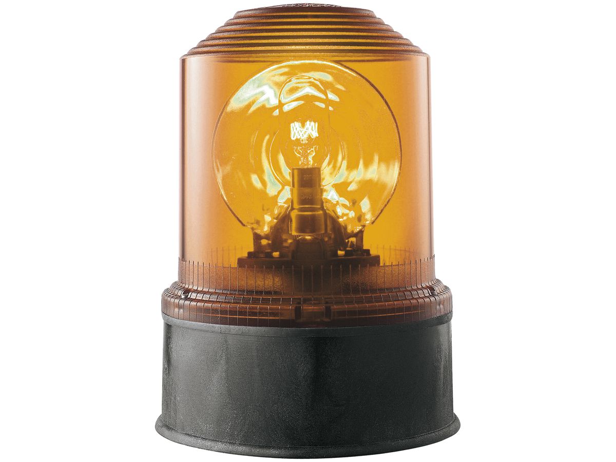 Drehspiegelleuchte Grothe DLS 240VAC Glühlampe IP55, orange